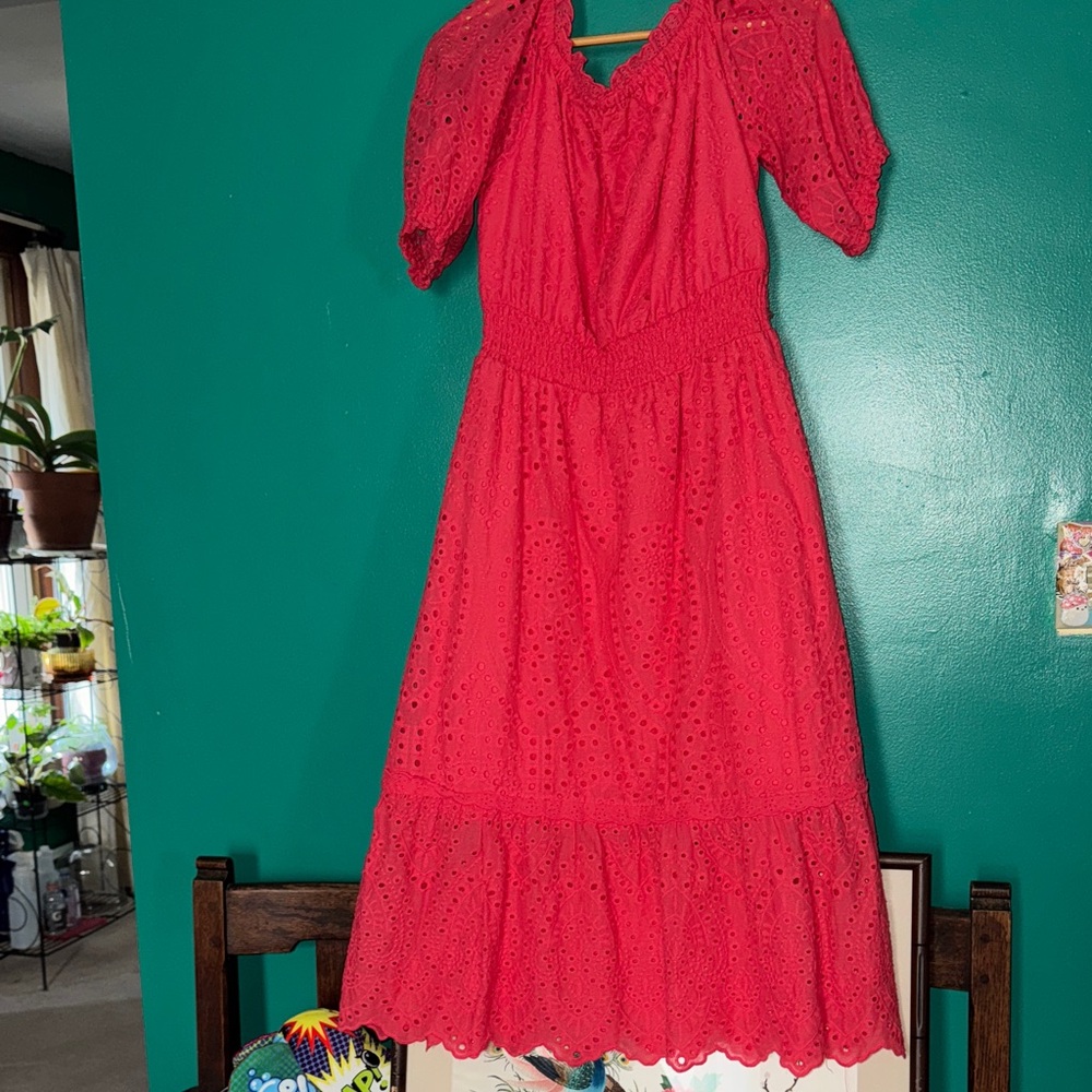 🪸🪸🐠Betsey Johnson coral Long Sleeve Dress